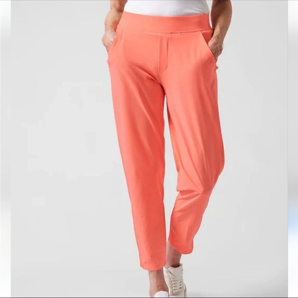 Athleta Brooklyn Ankle Pant In Orange Coral Size 12 (A5)